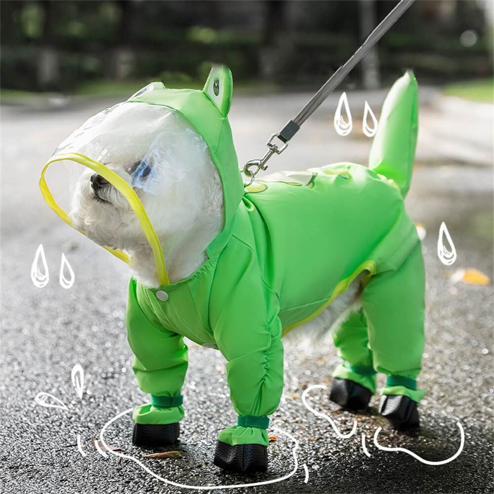 Imperméable pour Chien à Capuche | Protection Complète et Design Amusant