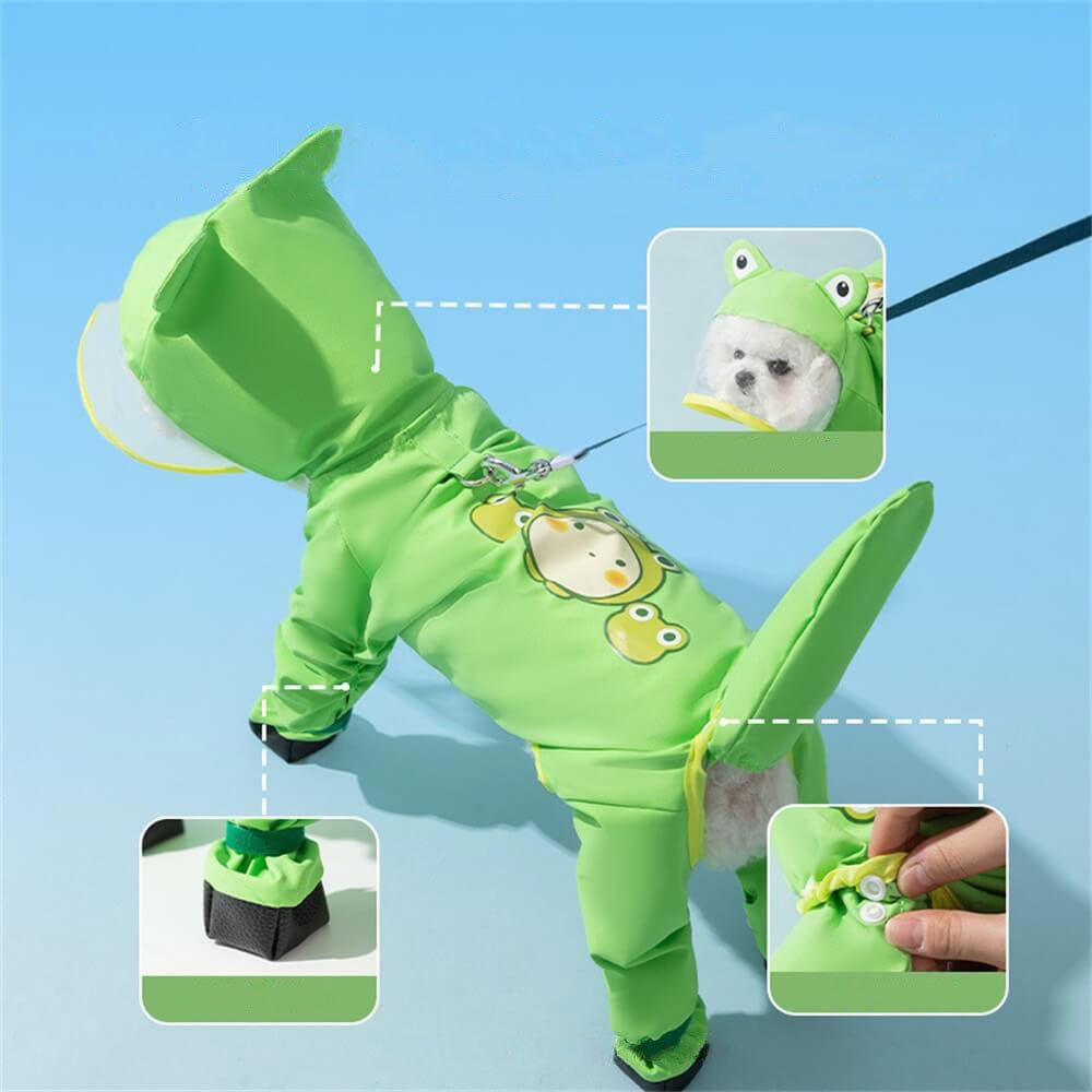 Imperméable pour Chien à Capuche | Protection Complète et Design Amusant