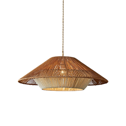 Lampe Suspendue en Bambou Tissé | Élégance Naturelle et Atmosphère Cozy