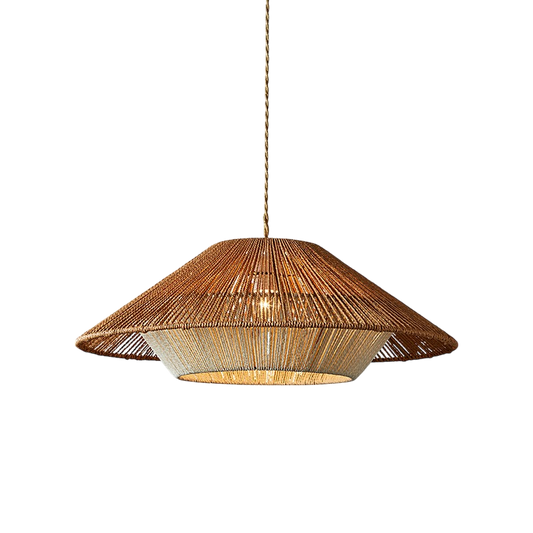 Lampe Suspendue en Bambou Tissé | Élégance Naturelle et Atmosphère Cozy