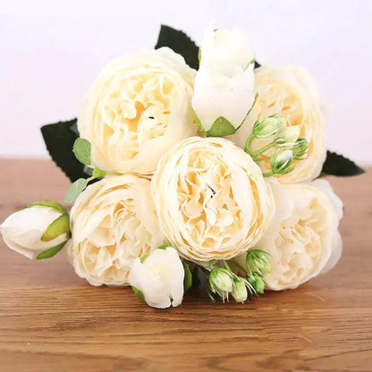 Arrangement de Pivoines en Soie | Élégance Intemporelle et Entretien Facile