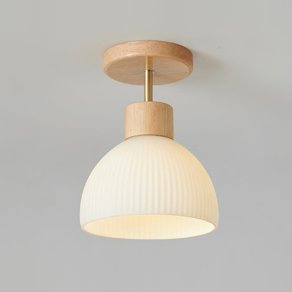 Plafonnier en Bois Élégant | Atmosphère Apaisante et Chic