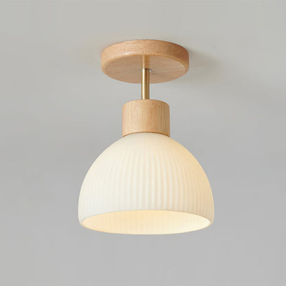 Plafonnier en Bois Élégant | Atmosphère Apaisante et Chic