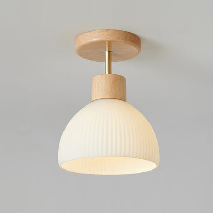 Plafonnier en Bois Élégant | Atmosphère Apaisante et Chic