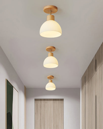 Plafonnier en Bois Élégant | Atmosphère Apaisante et Chic