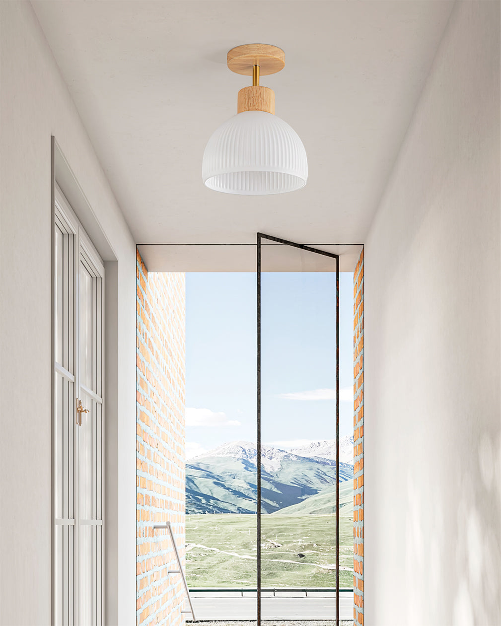 Plafonnier en Bois Élégant | Atmosphère Apaisante et Chic
