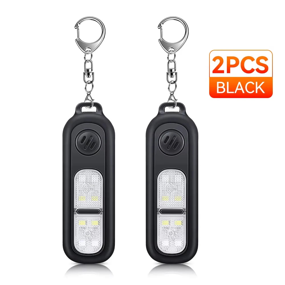 Alarme de Self-défense Rechargeable | Sirène 130 dB et Lampe Torche LED