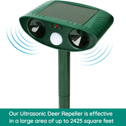 Répulsif Ultrasonique Solaire pour Nuisibles | Écologique et Sûr pour Votre Jardin