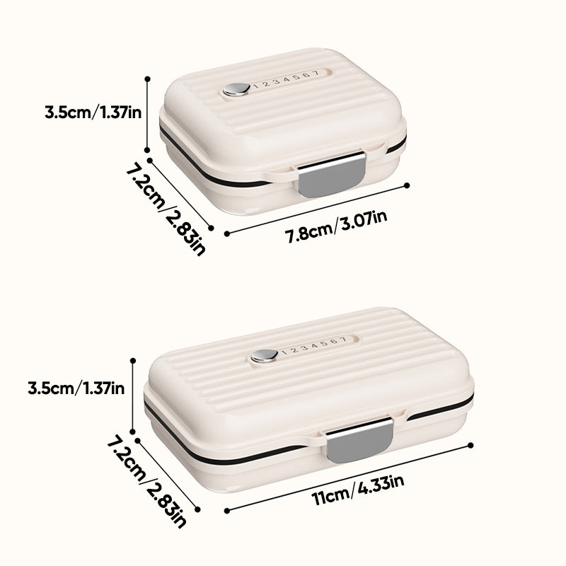 Organisateur de Pilules Portable | Compact et Sûr pour Médicaments