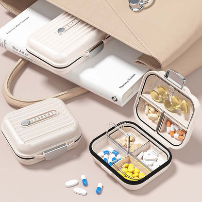 Organisateur de Pilules Portable | Compact et Sûr pour Médicaments