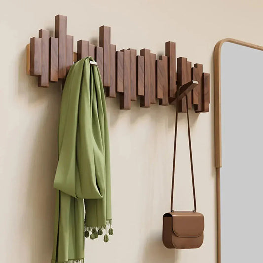 Porte-manteau mural en Bois | Élégant et Pratique pour Entrée Organisée