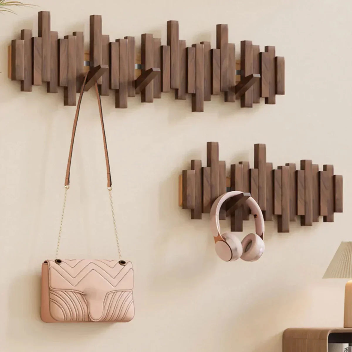 Porte-manteau mural en Bois | Élégant et Pratique pour Entrée Organisée