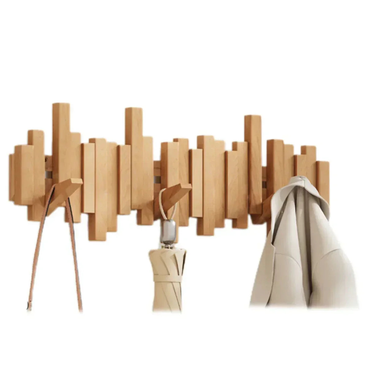 Porte-manteau mural en Bois | Élégant et Pratique pour Entrée Organisée