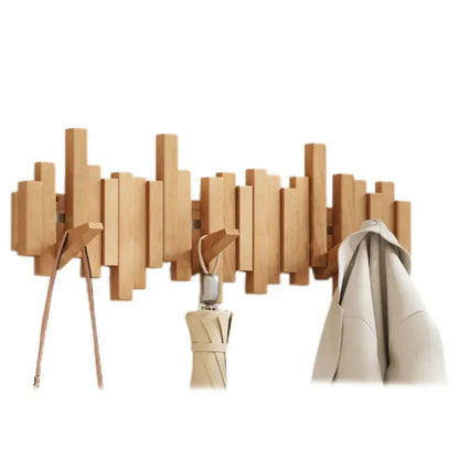 Porte-manteau mural en Bois | Élégant et Pratique pour Entrée Organisée