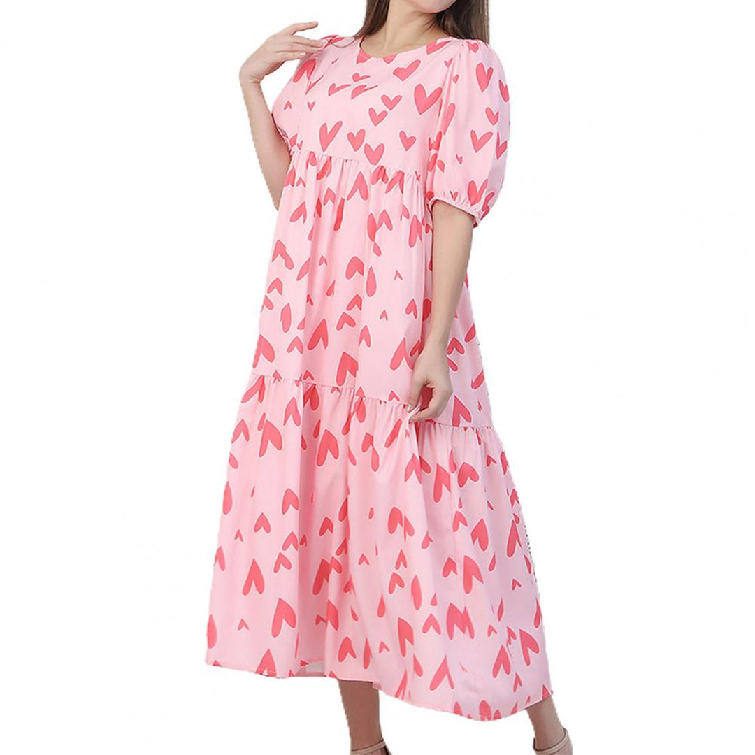 Robe Midi Été en Polyester | Confort et Style pour Journées Chaudes
