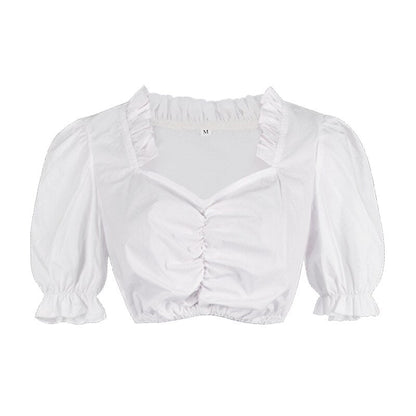 Robe Dirndl Rose Traditionnelle | Avec Tablier Brodé et Blouse Élégante