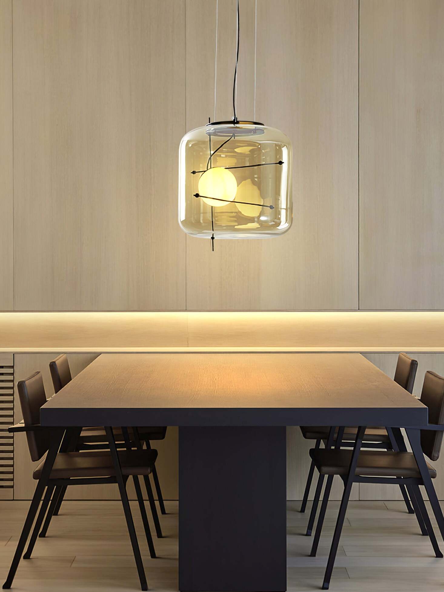 Suspension en Verre Diffusant | Ambiance Calme et Accueillante