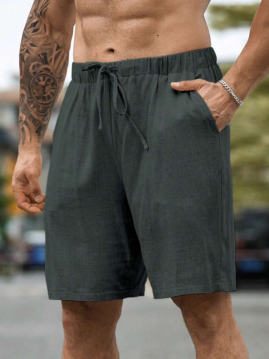 Shorts à Cordon Grandes Tailles pour Hommes | Confort et Poches Pratiques