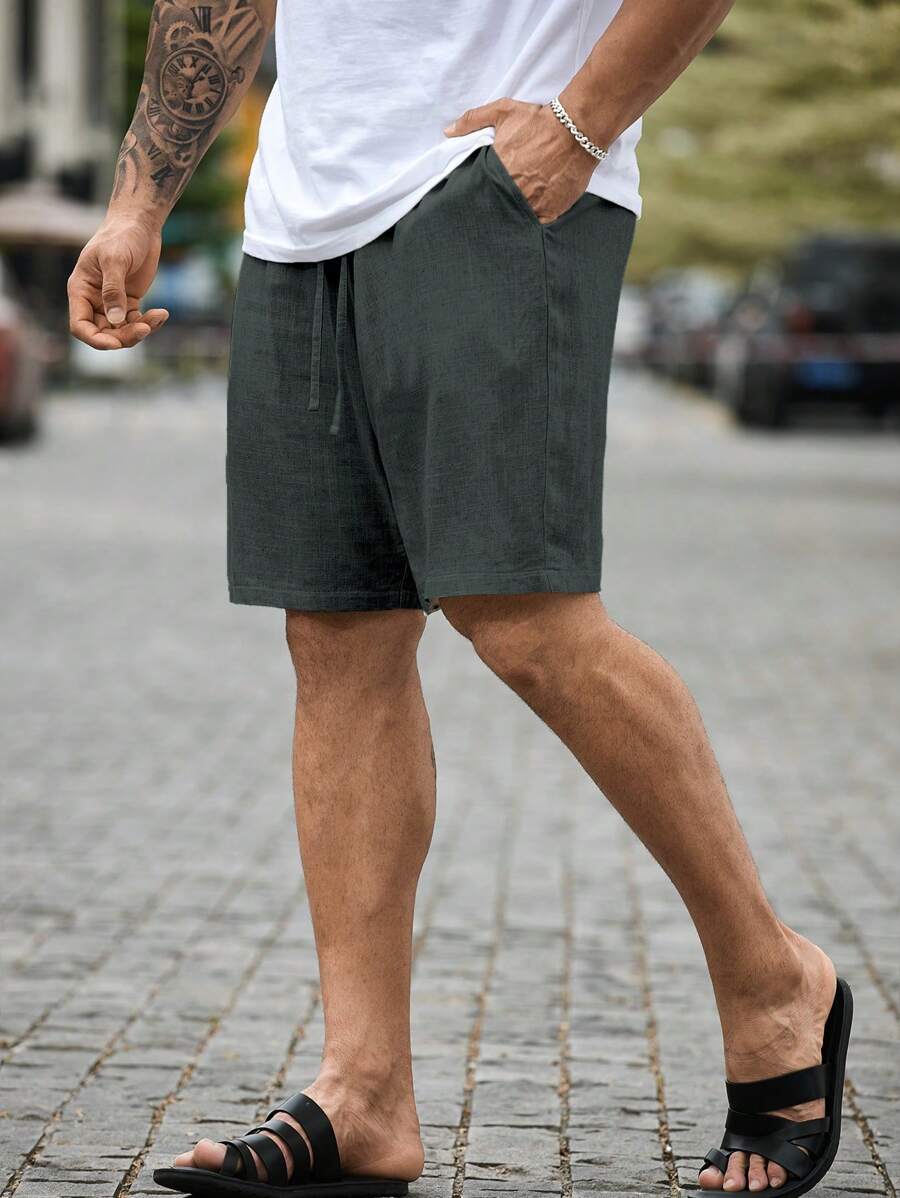 Shorts à Cordon Grandes Tailles pour Hommes | Confort et Poches Pratiques