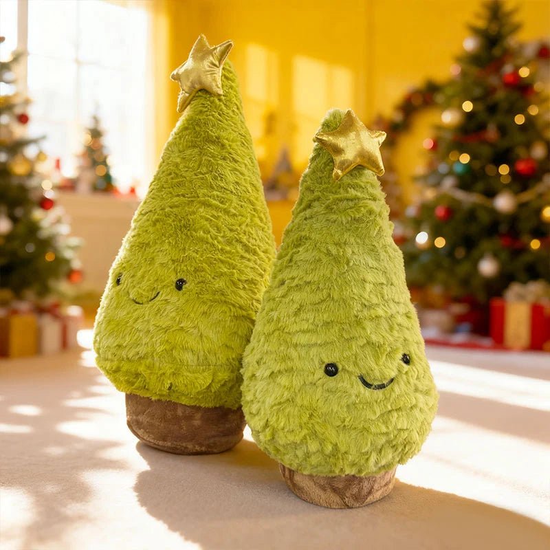 Figurine de Sapin de Noël en Peluche | Douceur et Ambiance Festive Accueillante
