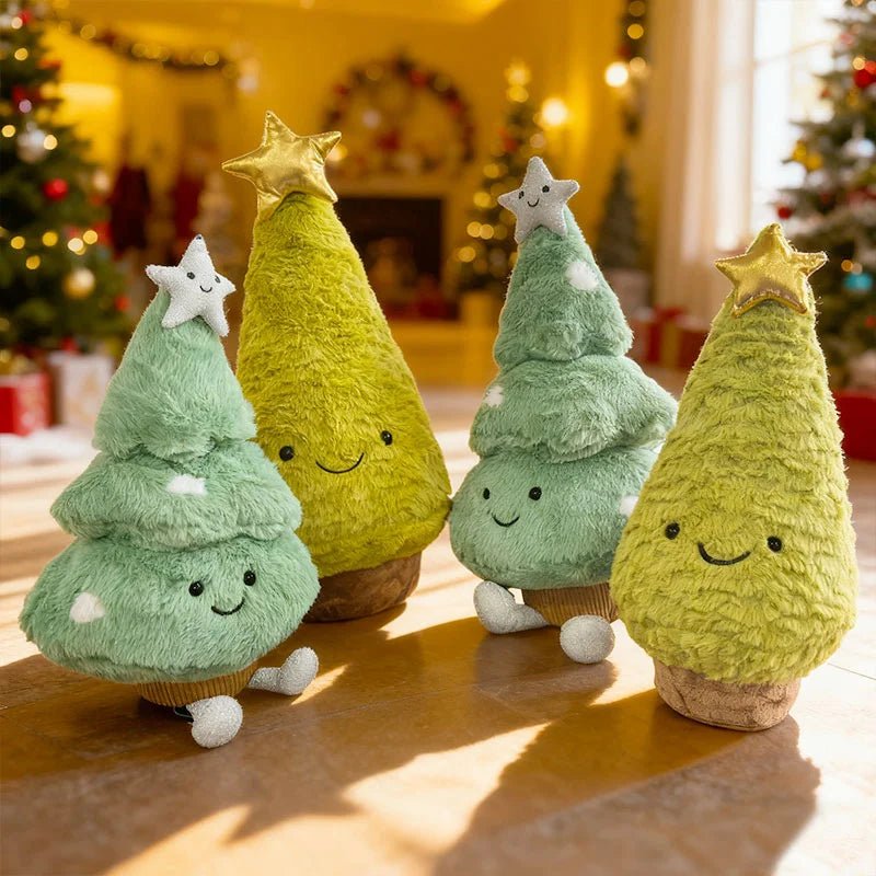 Figurine de Sapin de Noël en Peluche | Douceur et Ambiance Festive Accueillante