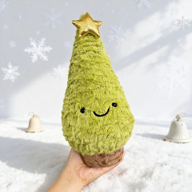 Figurine de Sapin de Noël en Peluche | Douceur et Ambiance Festive Accueillante