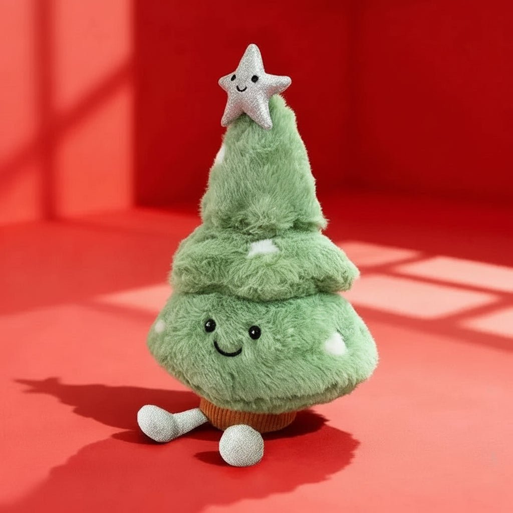 Figurine de Sapin de Noël en Peluche | Douceur et Ambiance Festive Accueillante