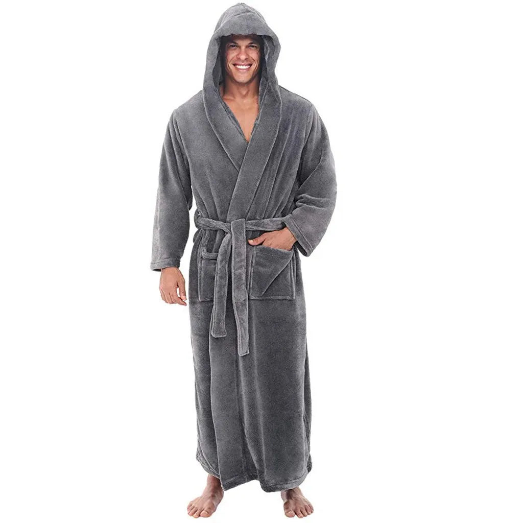 Robe de Chambre à Capuche Douce | Confort Douillet pour Moments de Détente