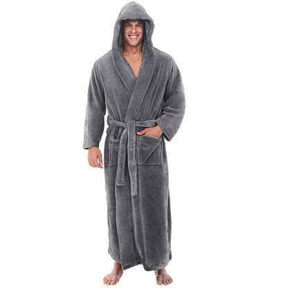 Robe de Chambre à Capuche Douce | Confort Douillet pour Moments de Détente