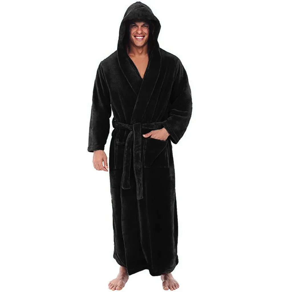 Robe de Chambre à Capuche Douce | Confort Douillet pour Moments de Détente