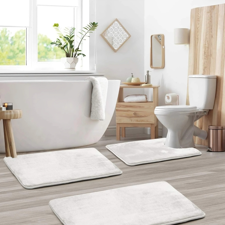 Tapis de Bain en Mousse à Mémoire | Confort Ultime et Séchage Rapide