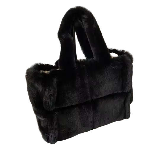 Sac à Bandoulière en Fausse Fourrure | Douceur et Grande Capacité Quotidienne
