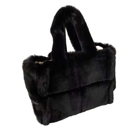 Sac à Bandoulière en Fausse Fourrure | Douceur et Grande Capacité Quotidienne
