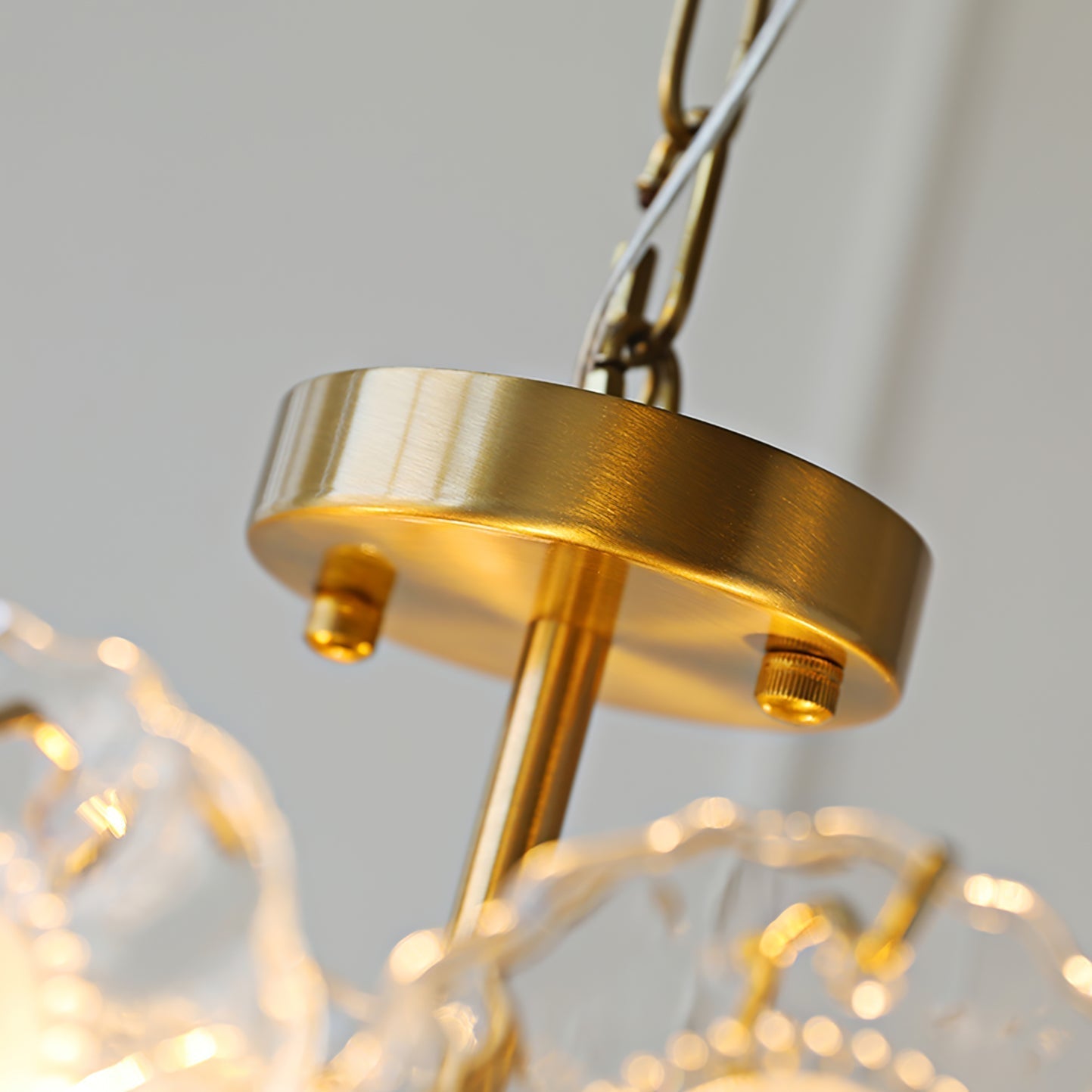 Plafonnier en Verre Chic | Éclairage Cosy avec Motifs Floraux