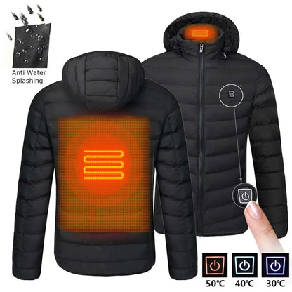 Veste Chauffante Électrique pour Hiver | 17 Zones de Chauffage et Design Confortable