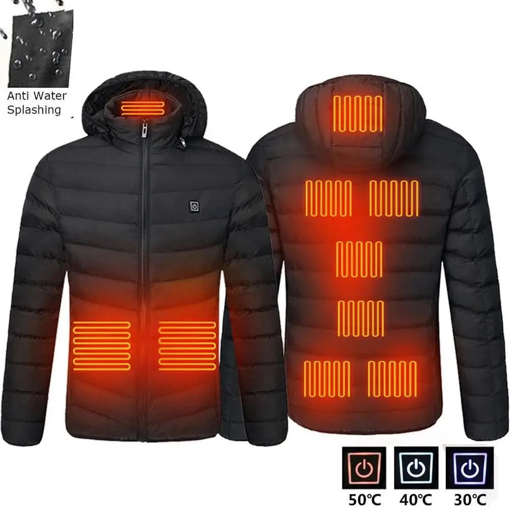 Veste Chauffante Électrique pour Hiver | 17 Zones de Chauffage et Design Confortable