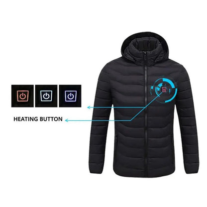 Veste Chauffante Électrique pour Hiver | 17 Zones de Chauffage et Design Confortable