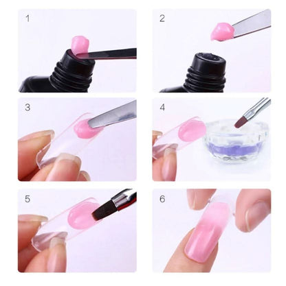 Kit d'extension d'ongles Polygel | Résultats Professionnels à Domicile