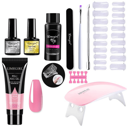 Kit d'extension d'ongles Polygel | Résultats Professionnels à Domicile