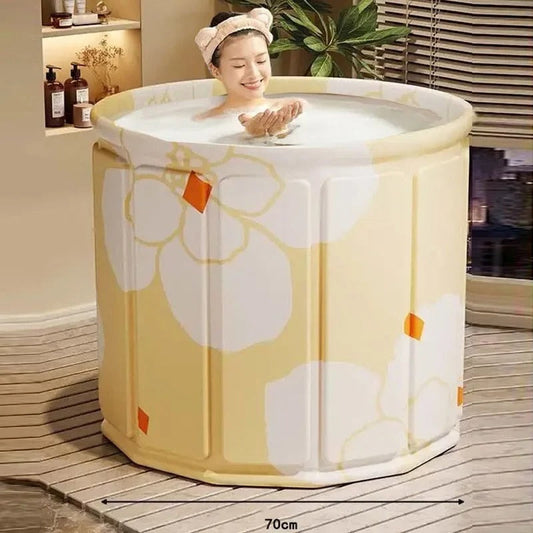 Baignoire Portable Pliable pour Adultes | Spa Relaxant à Domicile et en Voyage
