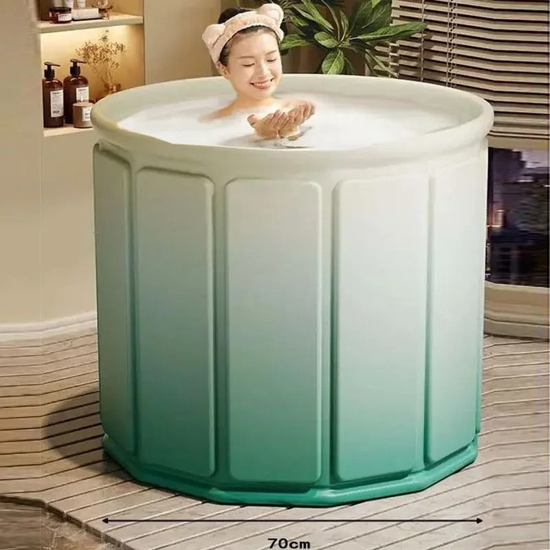 Baignoire Portable Pliable pour Adultes | Spa Relaxant à Domicile et en Voyage