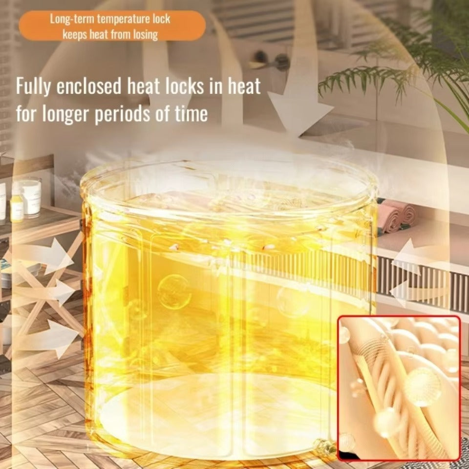 Baignoire Portable Pliable pour Adultes | Spa Relaxant à Domicile et en Voyage