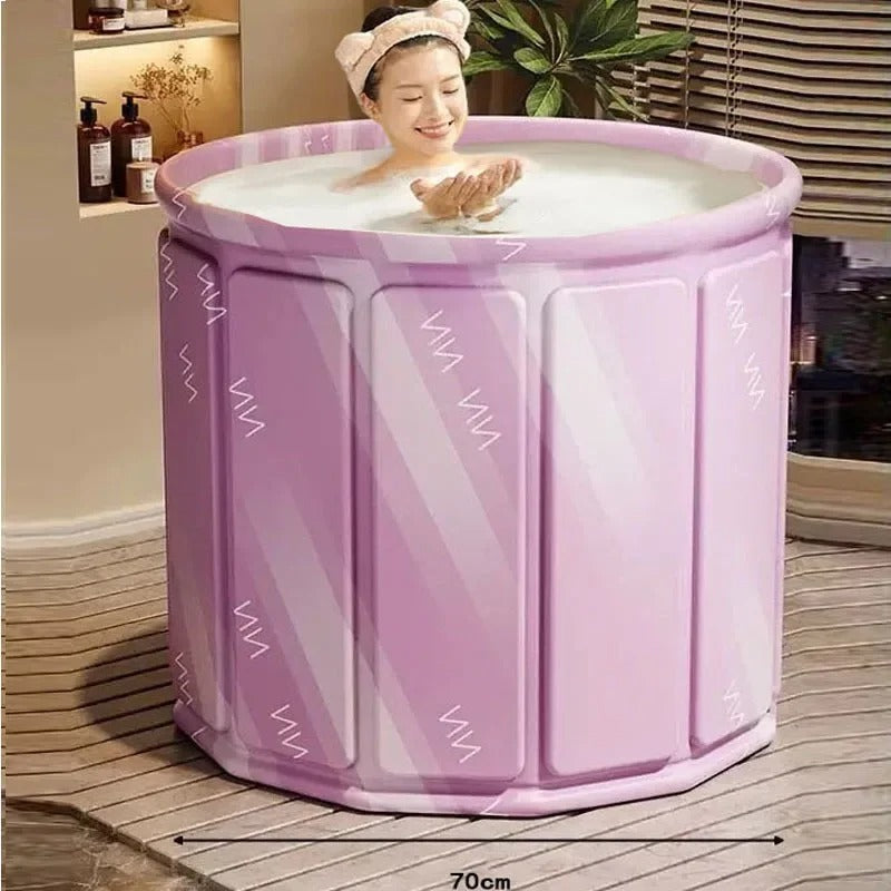 Baignoire Portable Pliable pour Adultes | Spa Relaxant à Domicile et en Voyage
