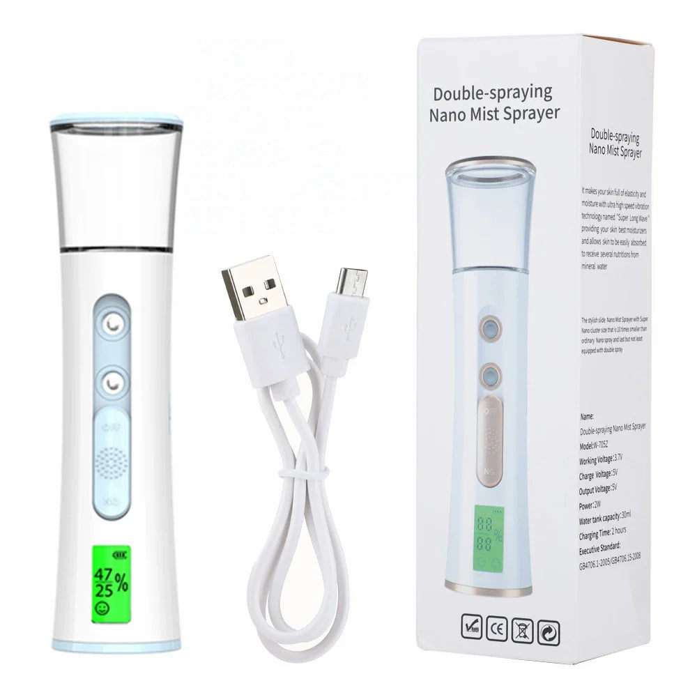 Vaporisateur Facial Portable | Hydratation Instantanée et Éclat Naturel