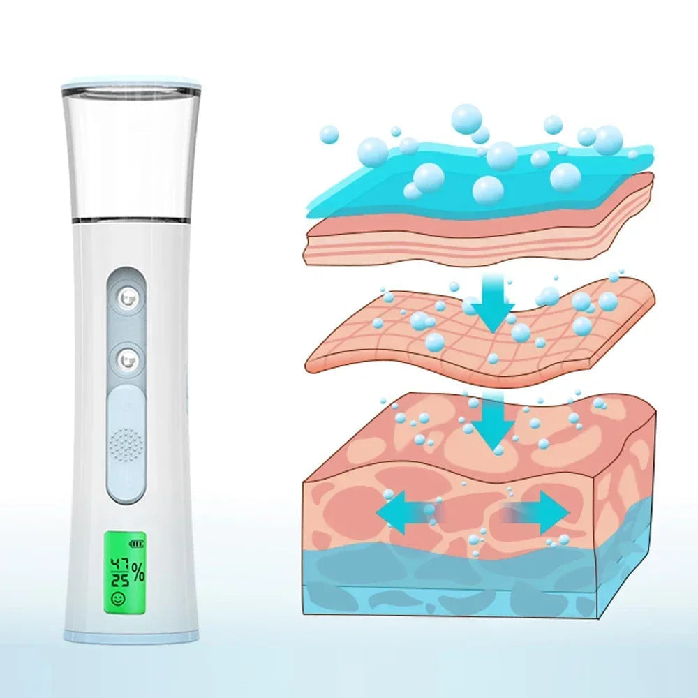 Vaporisateur Facial Portable | Hydratation Instantanée et Éclat Naturel