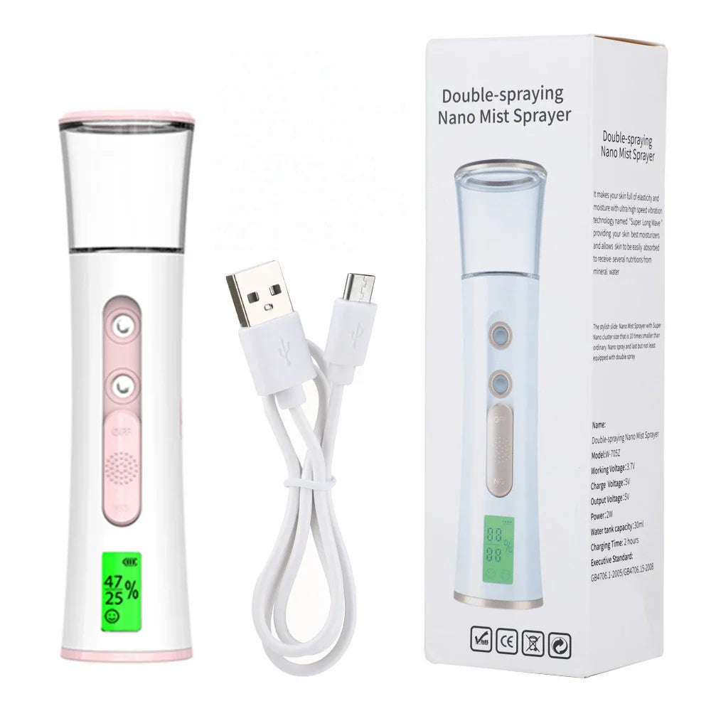 Vaporisateur Facial Portable | Hydratation Instantanée et Éclat Naturel