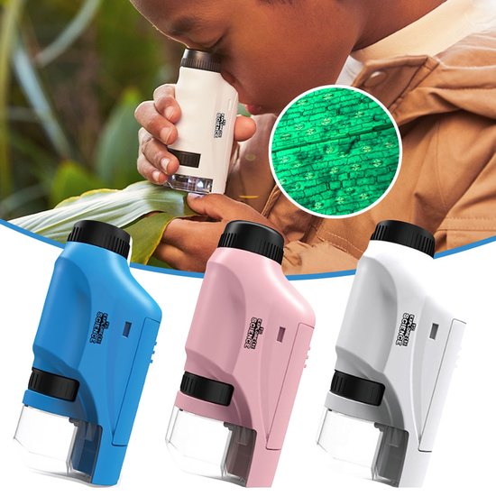 Microscope Portable 60x-120x | Jouet Éducatif avec Lumière LED