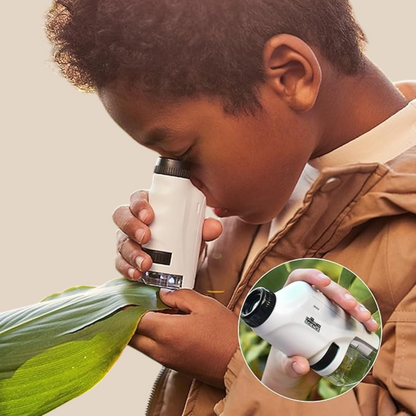 Microscope Portable 60x-120x | Jouet Éducatif avec Lumière LED