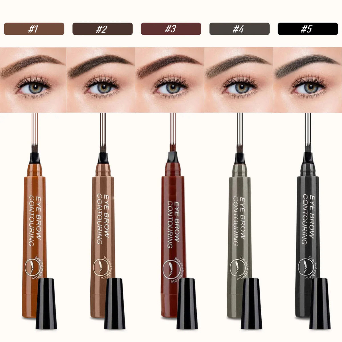 Crayon à Sourcils Brun Foncé | Précision et Résistance aux Taches