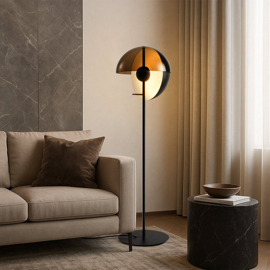 Lampe de Sol en Verre Moderne | Élégance Contemporaine et Atmosphère Chaleureuse